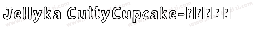 Jellyka CuttyCupcake字体转换